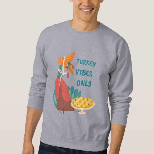 Türkei Vibes only Paper Plate Sweatshirt (Vorderseite)