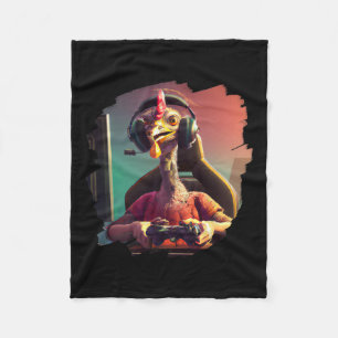 Türkei Video Game Gamer Erntedank Türkei Fleecedecke