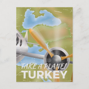 Türkei Vintage-Reiseposter Postkarte