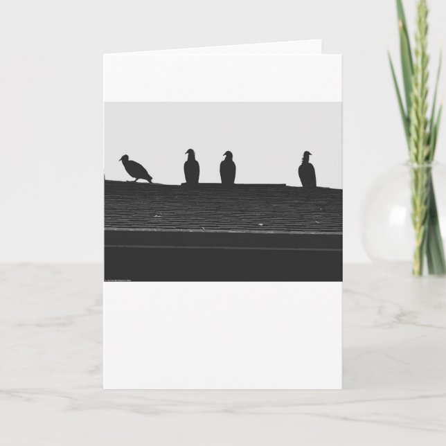 Türkei Vulture Silhouette, Karte (Vorderseite)