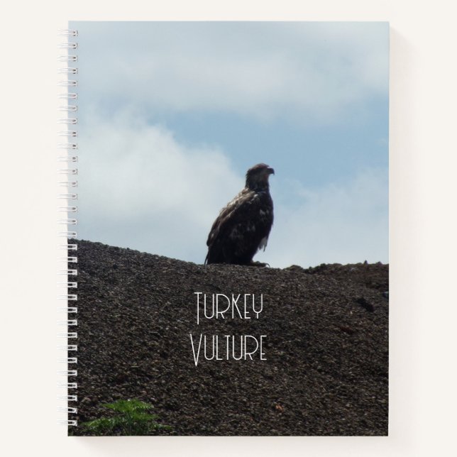 Türkei Vulture Spiral Notebook Notizbuch (Vorderseite)