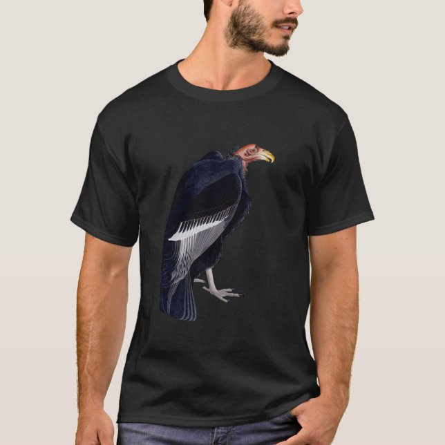 Türkei Vulture Vintag Illustration T Shirt (Vorderseite)