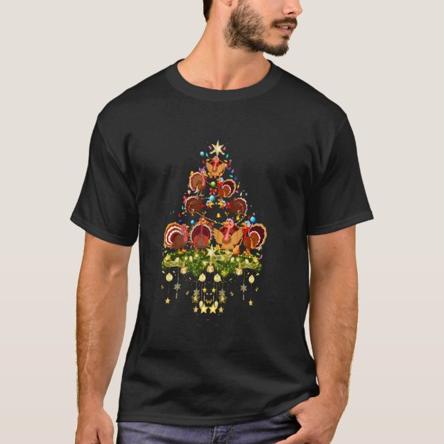 Türkei Weihnachtsbaum Lichter Urlaub Türkei T-Shirt (Vorderseite)