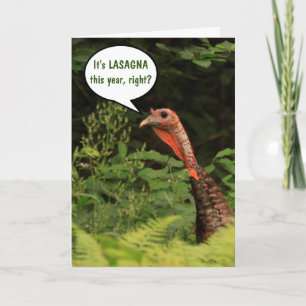 Türkei Will Lasagna Erntedank Card Karte