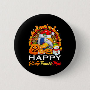 Türkei Witz Volleyball Ball Xmas Lights Hallothan Button