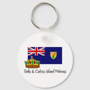 Türken u. Caicos-Inselbewohner-Prinzessin Schlüsselanhänger
