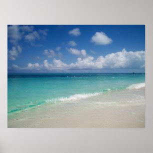 Türken u. Caicos-Strand Poster
