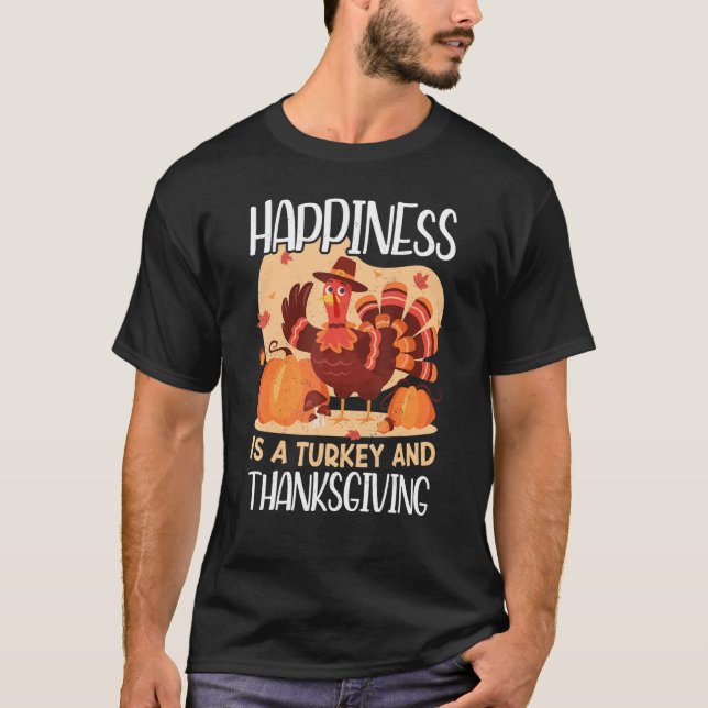 Turkey And Thanksgiving Thanks Giving  Thanksgivin T-Shirt (Vorderseite)