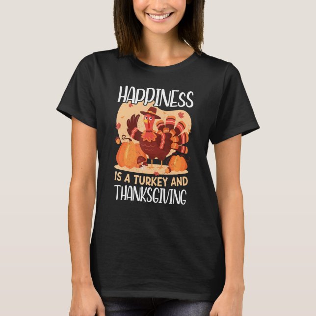 Turkey And Thanksgiving Thanks Giving  Thanksgivin T-Shirt (Vorderseite)