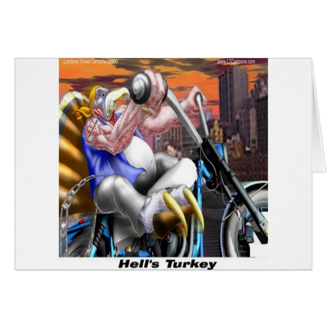 Turkey Biker Funny (Vorderseite (Horizontal))