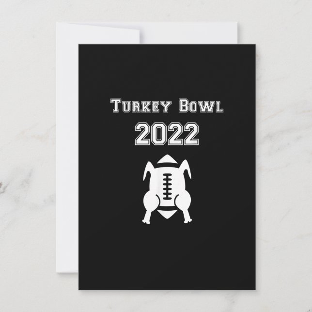 Turkey Bowl Football Team Erntedank Jersey 2022 Einladung (Vorderseite)