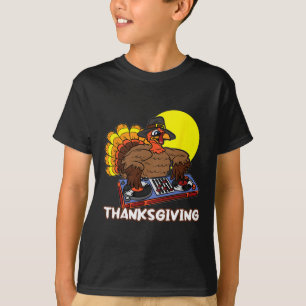 Turkey DJ Erntedank Day Cool Fall Dance Music D T-Shirt