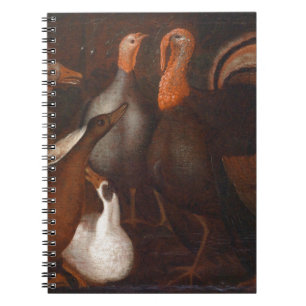 Turkey Ducks Pigeon Erntedank Notebook Notizblock
