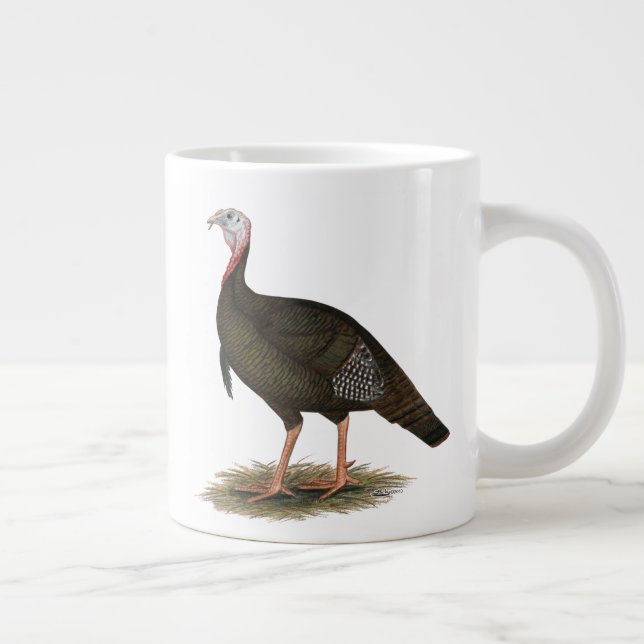 Turkey: Eastern Wild Tom Jumbo-Tasse (Rechts)