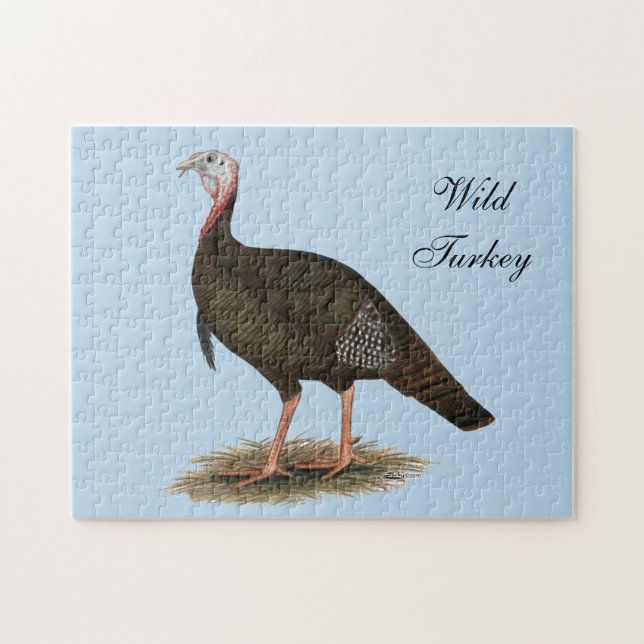 Turkey: Eastern Wild Tom Puzzle (Horizontal)