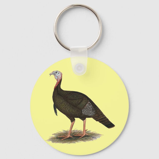 Turkey: Eastern Wild Tom Schlüsselanhänger (Vorderseite)