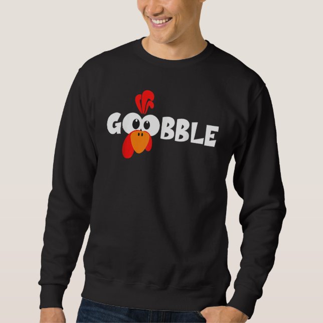 Turkey Face  Kids Adult  Halloween Thanksgiving 1 Sweatshirt (Vorderseite)