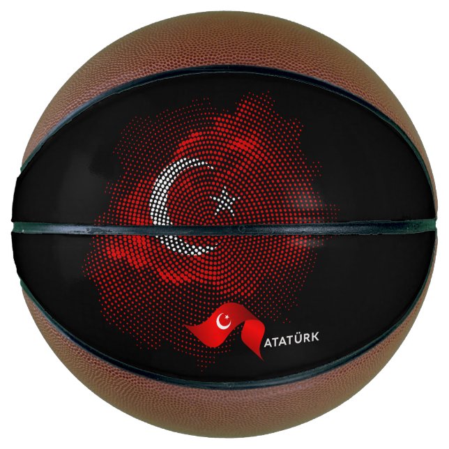 Turkey flag basketball (Vorderseite)
