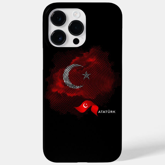 Turkey flag Case-Mate iPhone hülle (Rückseite)