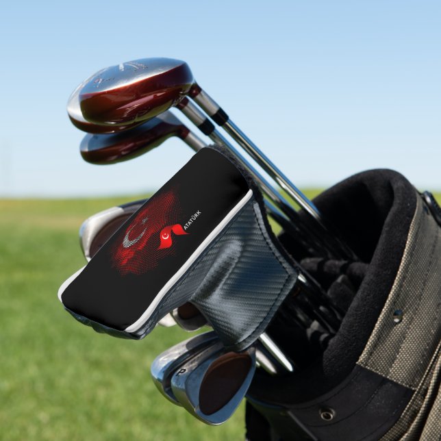 Turkey flag golf headcover (In Situ)