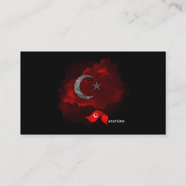 Turkey flag visitenkarte (Vorderseite)