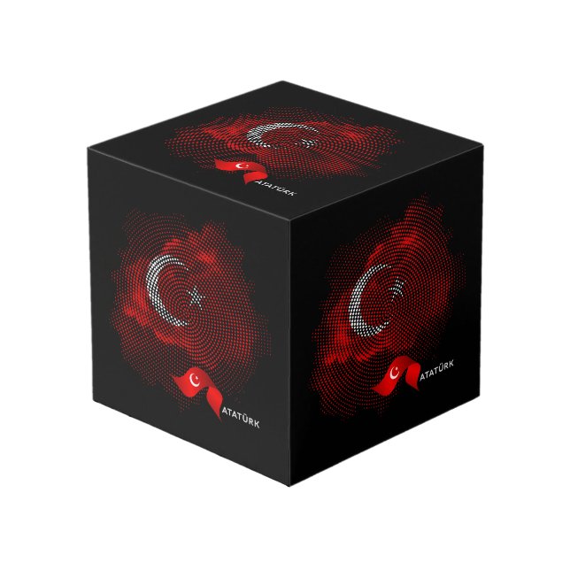 Turkey flag würfel (Vorderseite Schrägansicht)