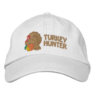 Turkey Hunter Embroidered Cap - Customizable Bestickte Baseballkappe