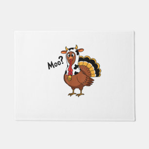 Turkey Moo Cow Funny Erntedank Performance Spri Fußmatte