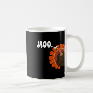 Turkey Moo Funny Erntedank Türkei Fake Kuh Moo Kaffeetasse