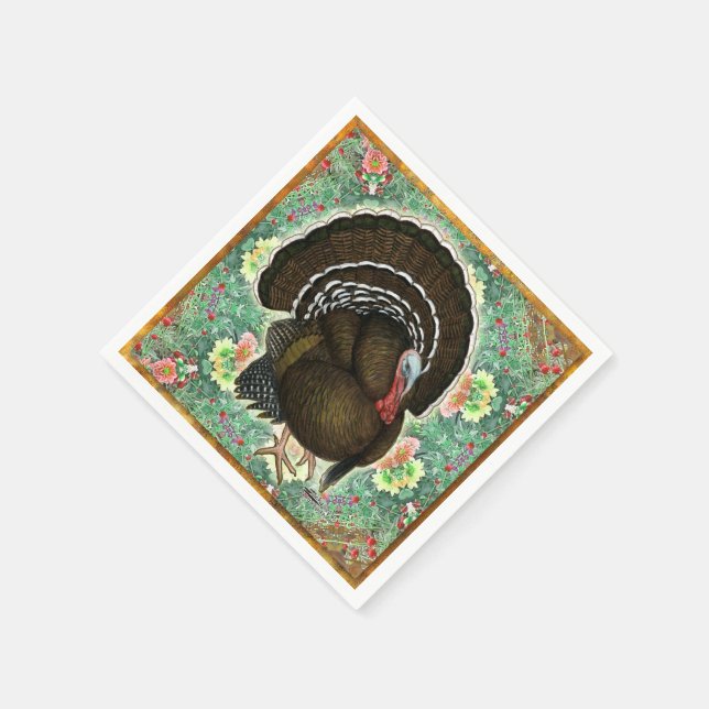 Turkey On the Greens Serviette (Ecke)