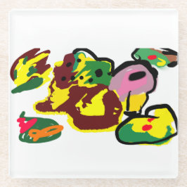 Turkey paint glasuntersetzer