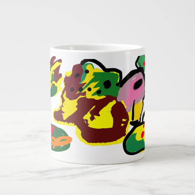 Turkey paint  Jumbo-Tasse (Vorderseite)