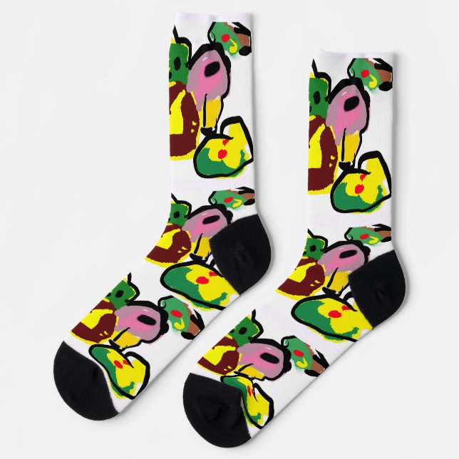 Turkey paint  socken (Linkes Detail)