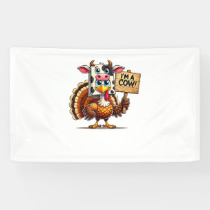 Turkey Paper Bag Moo Ich bin eine Kuh-Erntedank Fa Banner