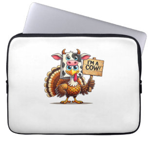 Turkey Paper Bag Moo Ich bin eine Kuh-Erntedank Fa Laptopschutzhülle