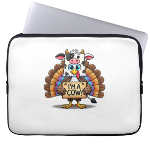 Turkey Paper Bag Moo Ich bin eine Kuh-Erntedank Fa Laptopschutzhülle
