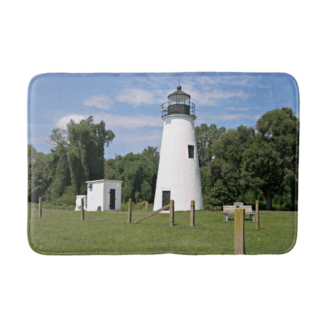 Turkey Point Lighthouse, Maryland Bath Mat Badematte (Vorderseite)