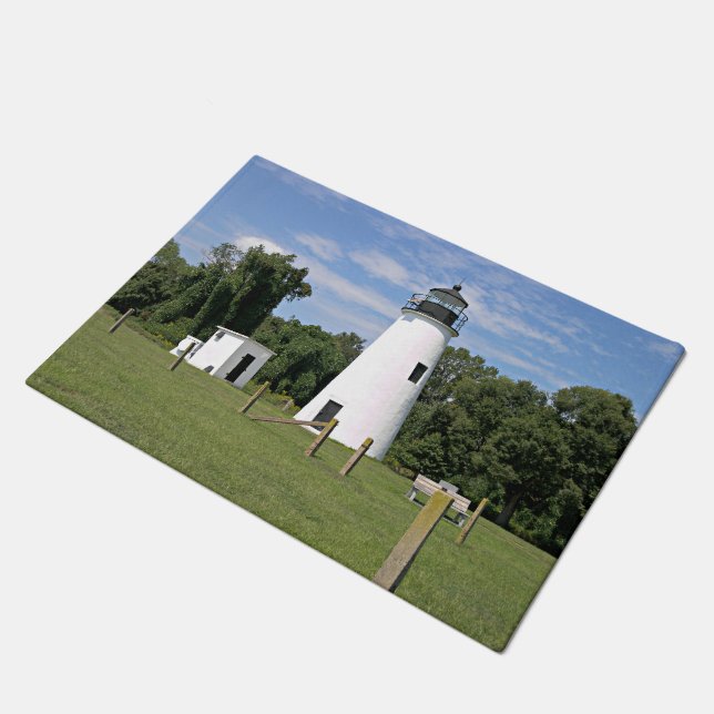 Turkey Point Lighthouse, Maryland Door Mat Fußmatte (Schrägansicht)