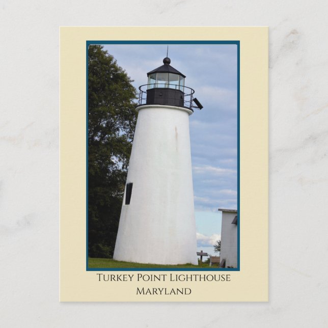 Turkey Point Lighthouse Maryland Postkarte (Vorderseite)