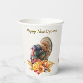 Turkey Pumpkins Erntedank Paper Cups Pappbecher