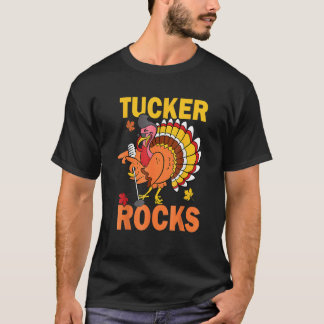 Turkey Rocks Autumn Fall Y'all Thanksgiving Retro T-Shirt