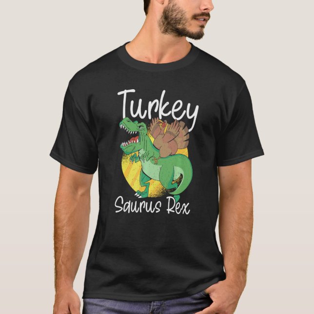 Turkey Saurus Rex Thanks Giving  Rex Thanksgiving T-Shirt (Vorderseite)