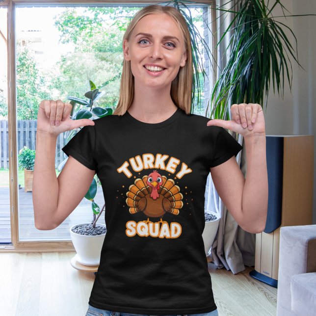 Turkey Squad, Fun Thanksgiving  T-Shirt (Von Creator hochgeladen)