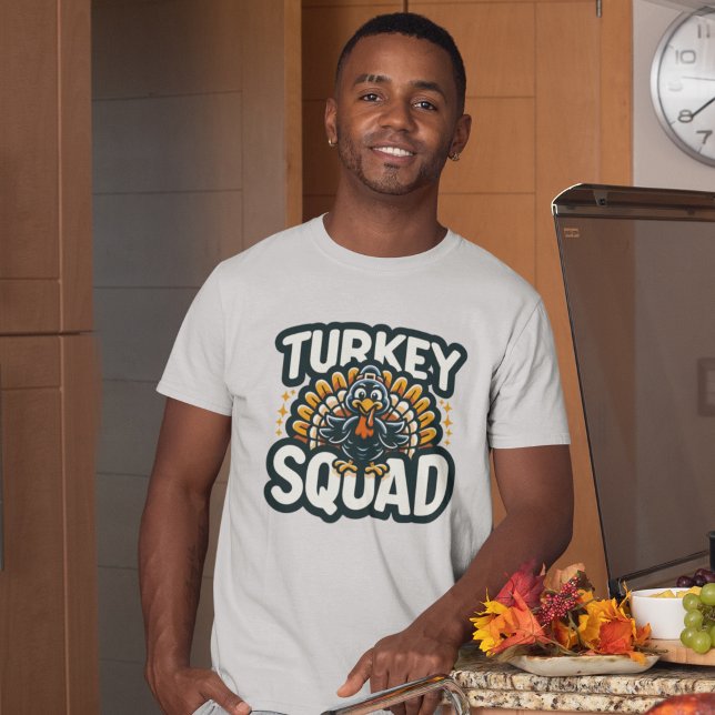 Turkey Squad, Fun Thanksgiving  T-Shirt (Von Creator hochgeladen)