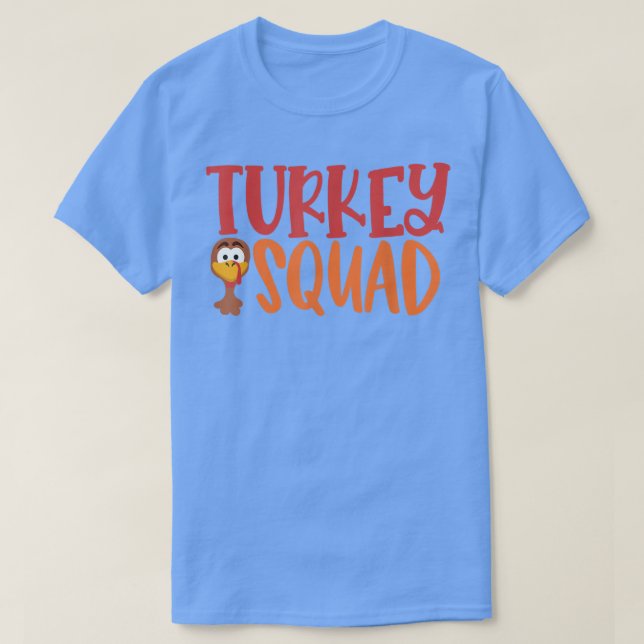 Turkey Squad Funny Erntedank 2022 Fall Vibes Wo T-Shirt (Design vorne)