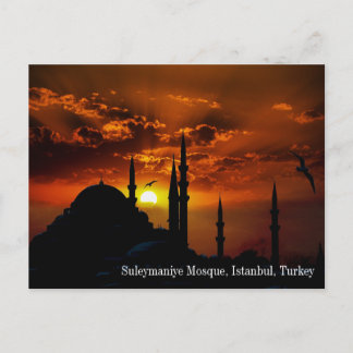 Turkey Suleymaniye Mosque Postcard Postkarte