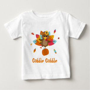 Turkey T - Shirt Baby T - Shirt Gobble Gobble T - 