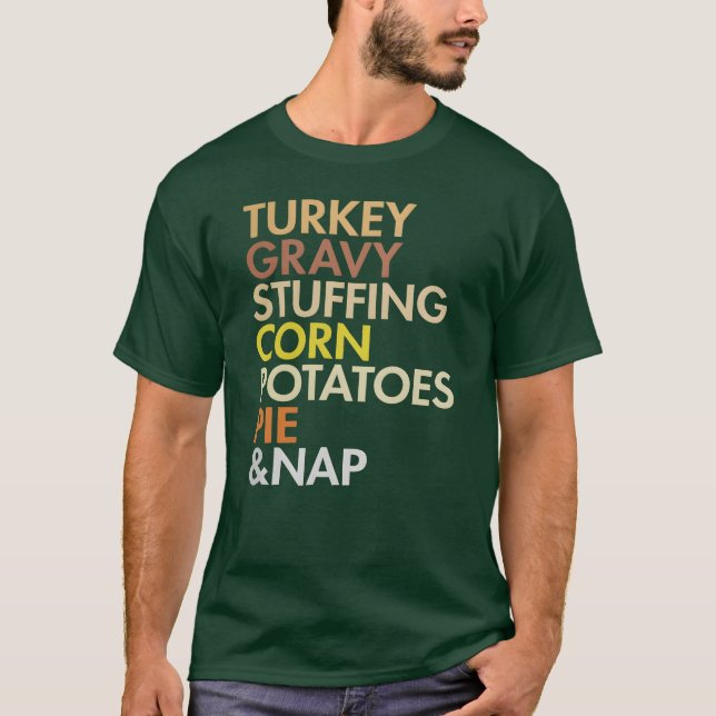 turkey thanksgiving food gift T-Shirt (Vorderseite)