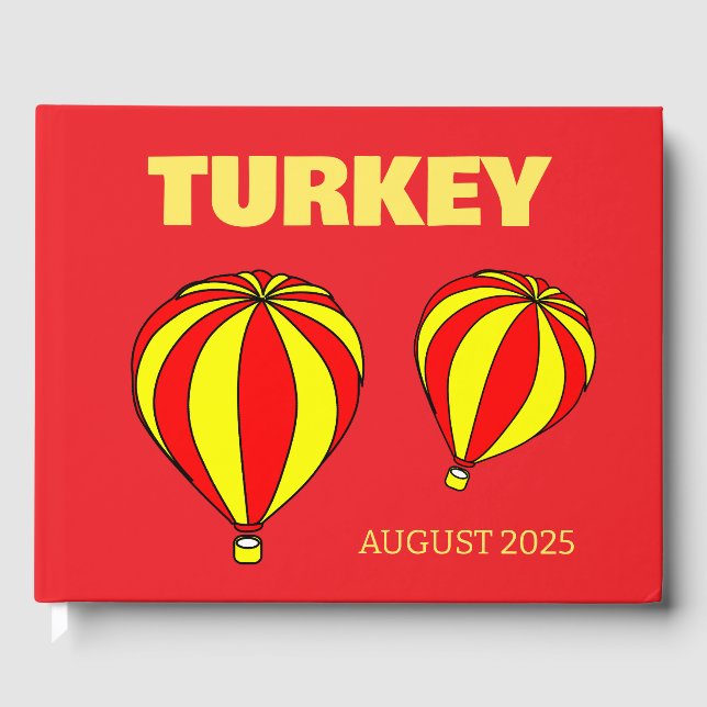 Turkey travel coffee table book gästebuch (Vorderseite)