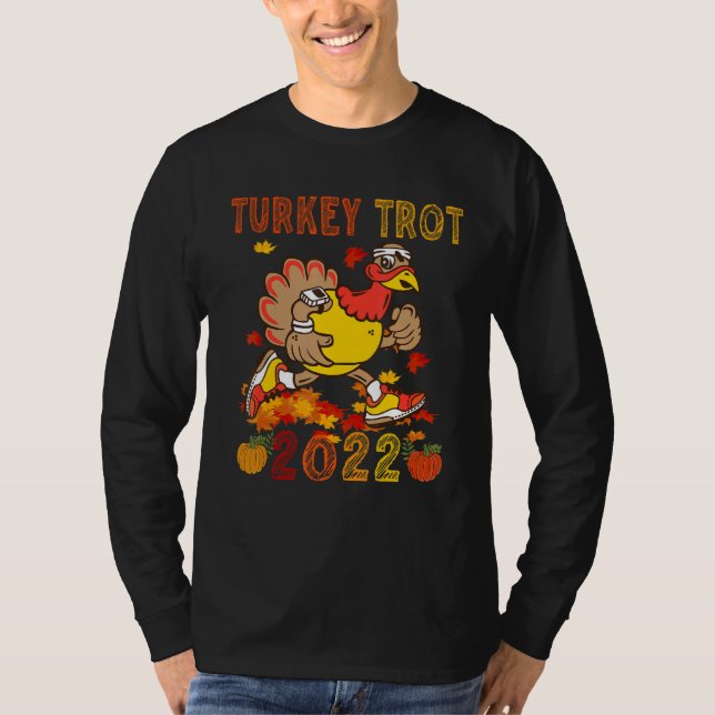 Turkey Trot 2022 Thanksgiving  Turkey Running  Run T-Shirt (Vorderseite)